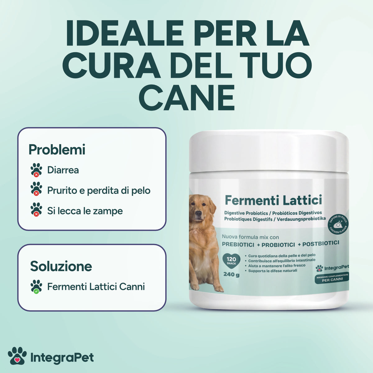 Probiotici Prurito e Alito Cane