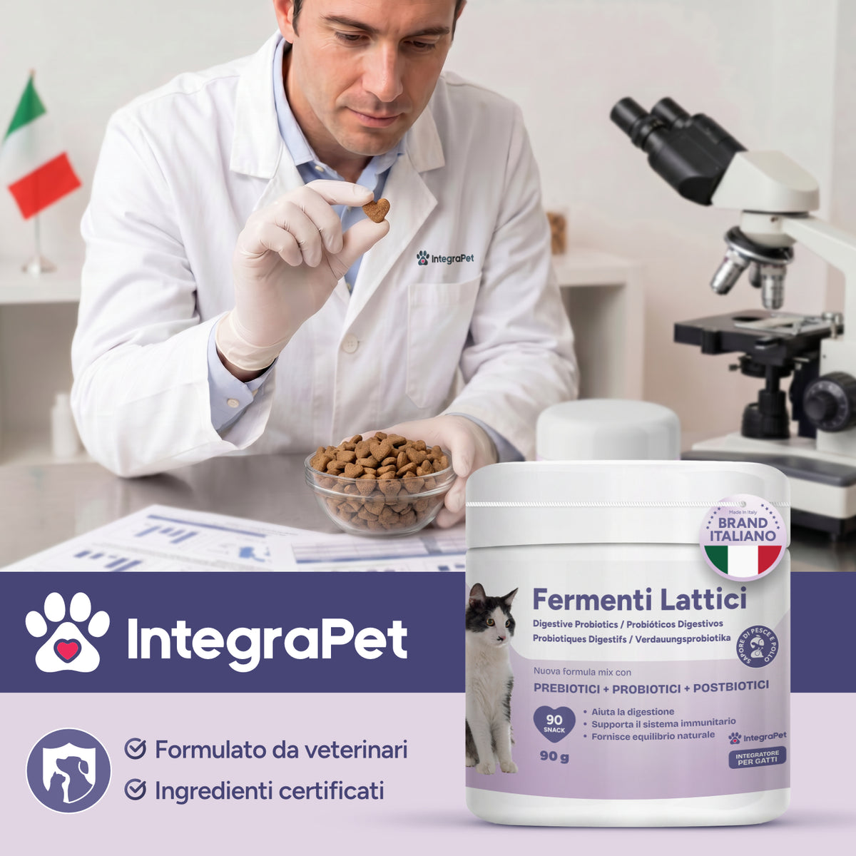 Probiotici per Gatti con Fermenti Lattici per Gatti 