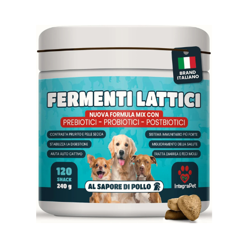 Probiotics Dog Itching and Breath Dog - Probiotics and Prebiotics Digestive Natural Snacks, 120 Chewable Chicken Flavour, Dog Products for Intestinal Wellness and Skin